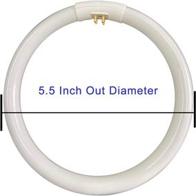 img 3 attached to 💡 Conair Round Makeup Mirror Replacement: T4 12W 6400K Circular Fluorescent Bulb, 5.5-Inch Diameter