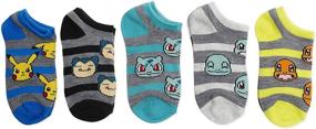 img 3 attached to Pokemon Boys 5 Pack No Show 🧦 Socks: Catch 'Em All with Comfort and Style!