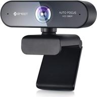 🎥 crystal clear autofocus webcam with microphone - emeet nova portable 1080p webcam for screens & tripods, 2 de-noise mics, plug & play usb, ideal for streaming logo