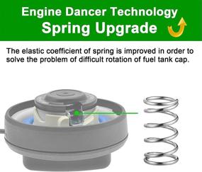 img 3 attached to 🔒 Premium Engine Dancer Fuel Tank Gas Cap Upgrade Spring with Tether - Mercedes-Benz Compatible