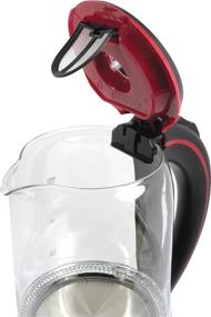 img 2 attached to 🔌 Better Chef Cordless Electric Kettle - 7-Cup Borosilicate Glass, LED Light, 360-deg Swivel Base, Auto Boil-Dry Shut-Off - Glass, Black, Stainless