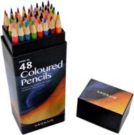 professional vibrant colored pencil set logo