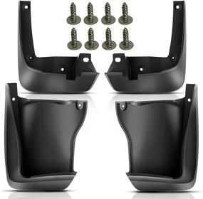 img 4 attached to 🚗 Honda Accord 2008-2012 Sedan Mud Flaps - Complete Set of 4 Front & Rear Splash Guards Replacement