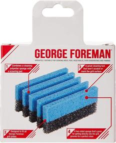 img 1 attached to 🧽 Cleaning Made Easy: George Foreman 12207 Cleaning Sponge (Pack of Two) - Blue by George Foreman