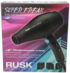 img 1 attached to Rusk Engineering Super Freak Professional 2000W Dryer: Italian Motor, Enhanced Airflow, and Pressure