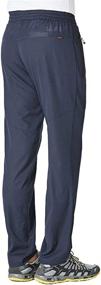 img 2 attached to YSENTO Men's Quick-Dry Lightweight Breathable Hiking Running Athletic Pants with Zippered Pockets