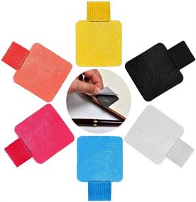 img 4 attached to 🖊️ Convenient 6 Pack Pen Loop Holders: Elastic Self-Adhesive Pen Holder Loop for Notebooks, Journals, Calendars - 6 Vibrant Colors