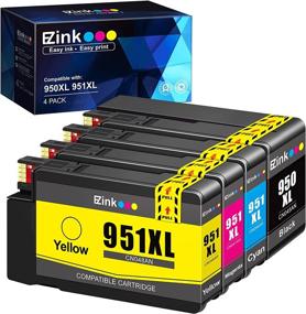 img 4 attached to 🖨️ E-Z Ink (TM) Compatible Ink Cartridge Replacement for HP 950XL 951XL 950 XL 951 XL – OfficeJet Pro 8100 8610 8600 8615 8620 8625 276dw 251dw – 1 Black, 1 Cyan, 1 Magenta, 1 Yellow, 4 Pack