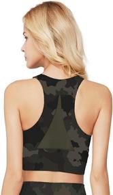 img 3 attached to Light Leaf Racerback Seamless Support Women's Clothing and Lingerie, Sleep & Lounge