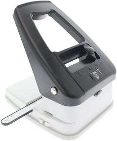 img 3 attached to 🎯 Three-in-One Desktop ID Card Hole Punch Tool for Name Badges - Slot Puncher, Round Hole, and Corner Rounder with Guide