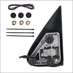 img 2 attached to 2002-2007 SILVERADO SIERRA Towing Mirrors Replacement - Heated, Smoke Signal, Black (Pair Set)