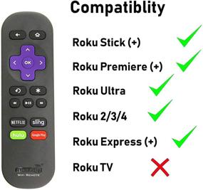 img 1 attached to 📱 Amaz247 Wi-Fi Remote: The Ultimate Companion for Roku Streaming Stick, Roku 3, Roku 2, Roku Ultra, Premiere, and Express Models