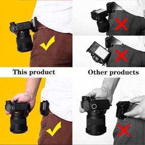 img 3 attached to Camera Holste: Convenient SLR DSL Camera Belt Mount & Sling Clip Holster