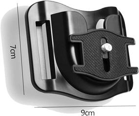 img 1 attached to Camera Holste: Convenient SLR DSL Camera Belt Mount & Sling Clip Holster