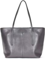 👜 covelin women's genuine leather soft tote handbag - fashionable shoulder bags logo