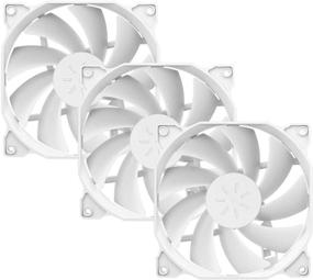 img 4 attached to Enhance PC Cooling with uphere 120mm White Case Fan - Long Life 3-Pack (12WT3-3)