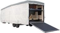 чехол для трейлера rv eevelle expedition toy hauler - водонепроницаемый, морской класс, дышащий, защита от уф-лучей, прочный - подходит для трейлера длиной от 33 до 36 футов (серый) логотип