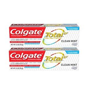 img 4 attached to Colgate Total Clean Mint Toothpaste 2-Pack, 3.3 oz Each - Get Refreshingly Clean Teeth!