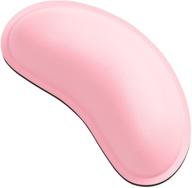 🖱️ dapesuom mouse wrist rest: ergonomic memory foam support for gaming & office, leather hand rest pad cushion - pink, ideal for wireless mouse, men, women, easy typing & pain relief logo