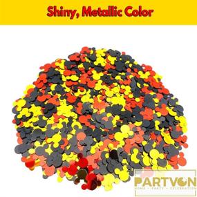 img 3 attached to Mickey Mouse Theme Confetti: Perfect Baby Shower Party Decoration - 2000PCS