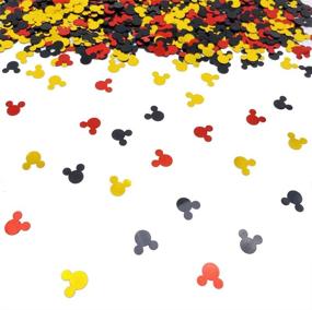 img 4 attached to Mickey Mouse Theme Confetti: Perfect Baby Shower Party Decoration - 2000PCS