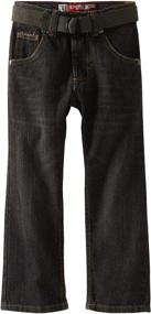img 2 attached to 👖 Dungarees Belted Straight Paxton Jeans for Boys - LEE Clothing
