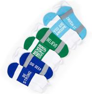 🏃 inspiring athletic running socks by gone for a run - women's woven low cut with inspirational slogans - set of 3 pairs logo