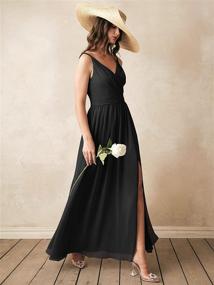 img 1 attached to 👗 Alicepub Bridesmaid Dresses: Elegant Chiffon Evening Wear for Women's Clothing and Dresses