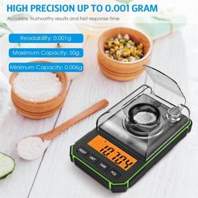 img 3 attached to 📏 Brifit Mini Digital Milligram Scale, 50g Portable Pocket Scale, 0.001g Precision, Professional Mini Scale with Calibration Weights Tweezers, Batteries Included