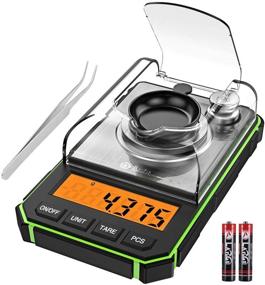 img 4 attached to 📏 Brifit Mini Digital Milligram Scale, 50g Portable Pocket Scale, 0.001g Precision, Professional Mini Scale with Calibration Weights Tweezers, Batteries Included