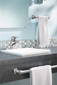 img 1 attached to 🚿 Moen YB2418CH Method 18-Inch Single Towel Bar: Sleek Chrome Design for Efficient Bathroom Organization