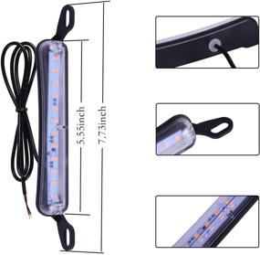 img 3 attached to 🚗 LivTee Amber LED License Plate Lights: Enhance Your Vehicle's Appearance and Safety with an Extremely Bright License Plate Frame Lamp