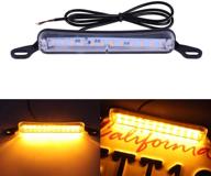 🚗 livtee amber led license plate lights: enhance your vehicle's appearance and safety with an extremely bright license plate frame lamp logo