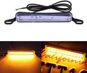 img 4 attached to 🚗 LivTee Amber LED License Plate Lights: Enhance Your Vehicle's Appearance and Safety with an Extremely Bright License Plate Frame Lamp