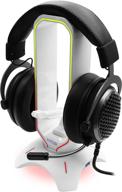 🎮 наклонный национальный rgb игровой держатель для наушников - 3 в 1 держатель для наушников с мышью bungee и 2 портами usb 3.0 hub - основная игровая аксессуар - динамичный rgb держатель для наушников с usb-зарядкой - белый: обязательный игровой аксессуар для захватывающего игрового опыта логотип