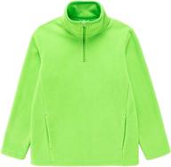 🧥 stay warm and stylish with unacoo half zip standing collar fleece jackets & coats for boys logo