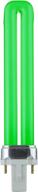 💡 sunlite pl9/g9 9-watt compact fluorescent plug-in 2-pin light bulb in vibrant green shade logo
