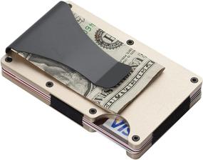 img 3 attached to 💼 Minimalist Metal Wallet for Men - PLM Money Accessories & Organizers