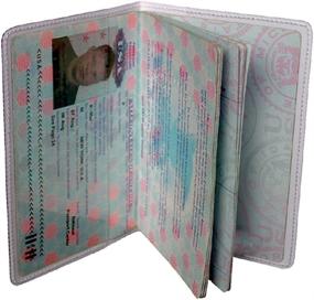 img 1 attached to 🐱 Изысканный карманный держатель для паспорта "Exquisite Royal Kitty": необходимый аксессуар для путешествий в элегантных обложках для паспорта.