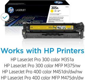 img 3 attached to 🔶 HP 305A Yellow Toner Cartridge for HP LaserJet Pro Color M451, M475, M375nw