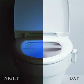 img 1 attached to Beanlieve 16-Color Toilet Night Light - 2 Pack with Automatic Motion Activated Detection for Washroom, LED Bathroom Gadgets Fit for Any Toilet (White)