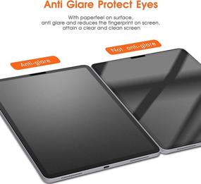 img 2 attached to 📱 [2 PACK] Paperlike Screen Protector for iPad Air 4th Generation (10.9 inch, 2020) / iPad Pro 11 inch (2021, 2020, 2018 Model) - Matte Screen Protector for Drawing, Anti-Glare, Easy Installation Kit
