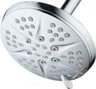 🚿 hotel spa - shower head high pressure - 6 inch rain shower head, 6-setting - notilus showerspa (chrome) logo