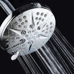 img 1 attached to 🚿 HOTEL SPA - Shower Head High Pressure - 6 Inch Rain Shower Head, 6-Setting - Notilus Showerspa (Chrome)