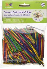 img 2 attached to 🔥 Colorful 2-Inch Match Sticks - Pack of 750 for Crafts