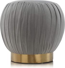 img 3 attached to Meelano 70 GRY 70 Gry Ottoman Gray