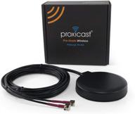 proxicast low profile mimo 4g / lte omni-directional 2.5 dbi puck antenna for 📡 at&amp;t nighthawk, usb800, velocity mf861, mf985, verizon jetpacks and other ts9 devices – magnetic/adhesive mount logo