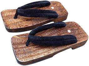 img 1 attached to CRB Fashion Japanese Traditional Slippers Men's Shoes for Mules & Clogs