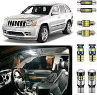 🚙 enhance your jeep grand cherokee's interior with autogine 12 piece led lights kit - 2005-2010 models - super bright 6000k white - easy installation! logo