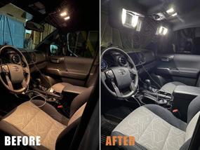 img 1 attached to 🚙 Enhance Your Jeep Grand Cherokee's Interior with AUTOGINE 12 Piece LED Lights Kit - 2005-2010 Models - Super Bright 6000K White - Easy Installation!